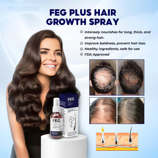 FEG Minoxidil Hair & Beard Growth Serum (50ml), Seaweed & Rosemary Extract Water, Minoxidil 5% Hair Growth Treatment for Men, Rosemary Oil for Hair Growth Booster, Thicker and Stronger Hair Spray