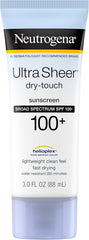 Neutrogena Ultra Sheer Dry Touch Sunblock, White, 88 ml (Pack of 2)