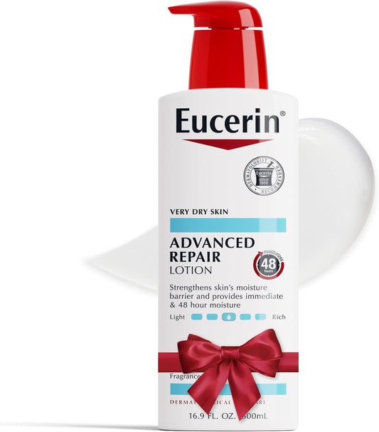 Eucerin Advanced Repair Lotion, Fragrance Free, 16.9 Fl Oz