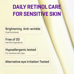 SOME BY MI Retinol Intense Advanced Triple Action Eye Cream  Mild Overnight Korean Anti-Aging Eye Cream  for Dark Circles & Fine Lines  Ideal for Retinol Beginners  1.01Oz, 30ml